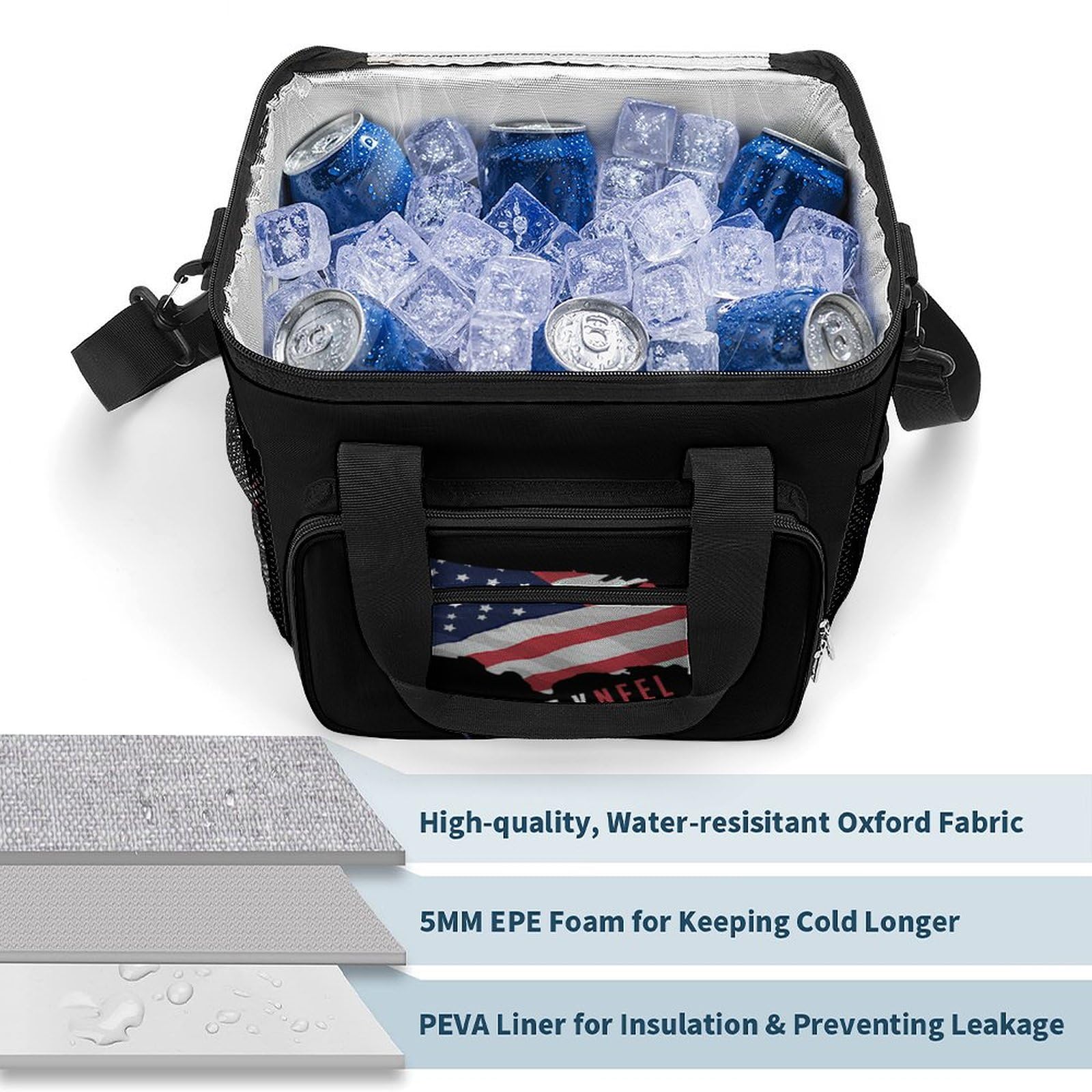 Insulated Cooler Backpack - Waterproof & Collapsible Portable Ice Chest for Camping, Picnics, Beach & Outdoor Adventures | Reusable & Durable I Don't Kneel Cooler Bag