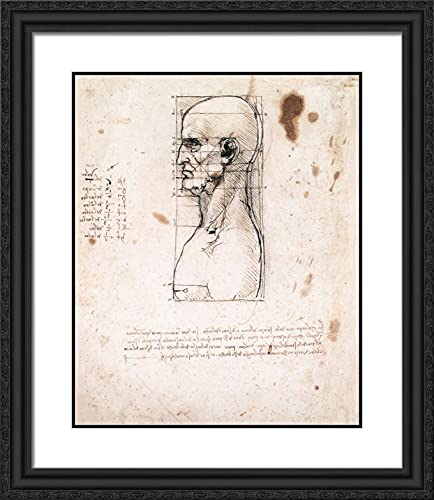 Black Ornate Wood Frame with Double Matting
