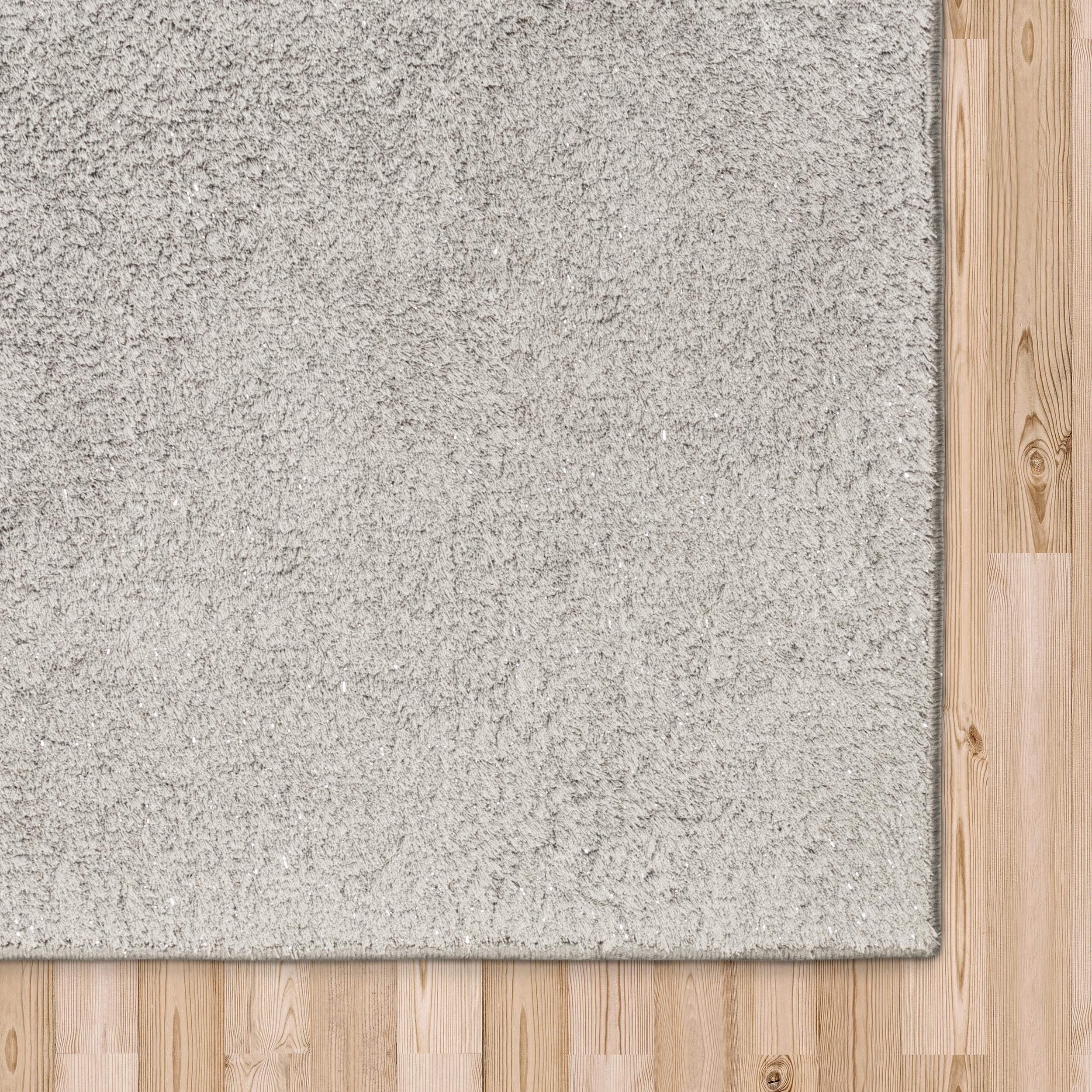 Premium Lurex Plush Shag Area Rug - Soft & Luxurious Indoor Carpet for Living Room, Bedroom - Adds Elegance & Comfort to Your Home Decor