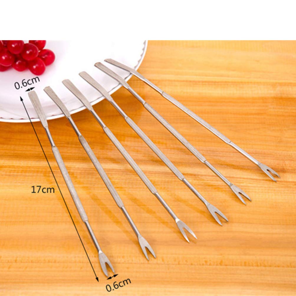 Premium Stainless Steel Seafood Forks & Crab Crackers Set - Lobster, Crab, Shrimp, Crawfish Shell Crackers & Picks - Durable Seafood Tools for Crab Legs, Prawns, Nuts - Perfect for Seafood Boils, Parties & Restaurant Dining
