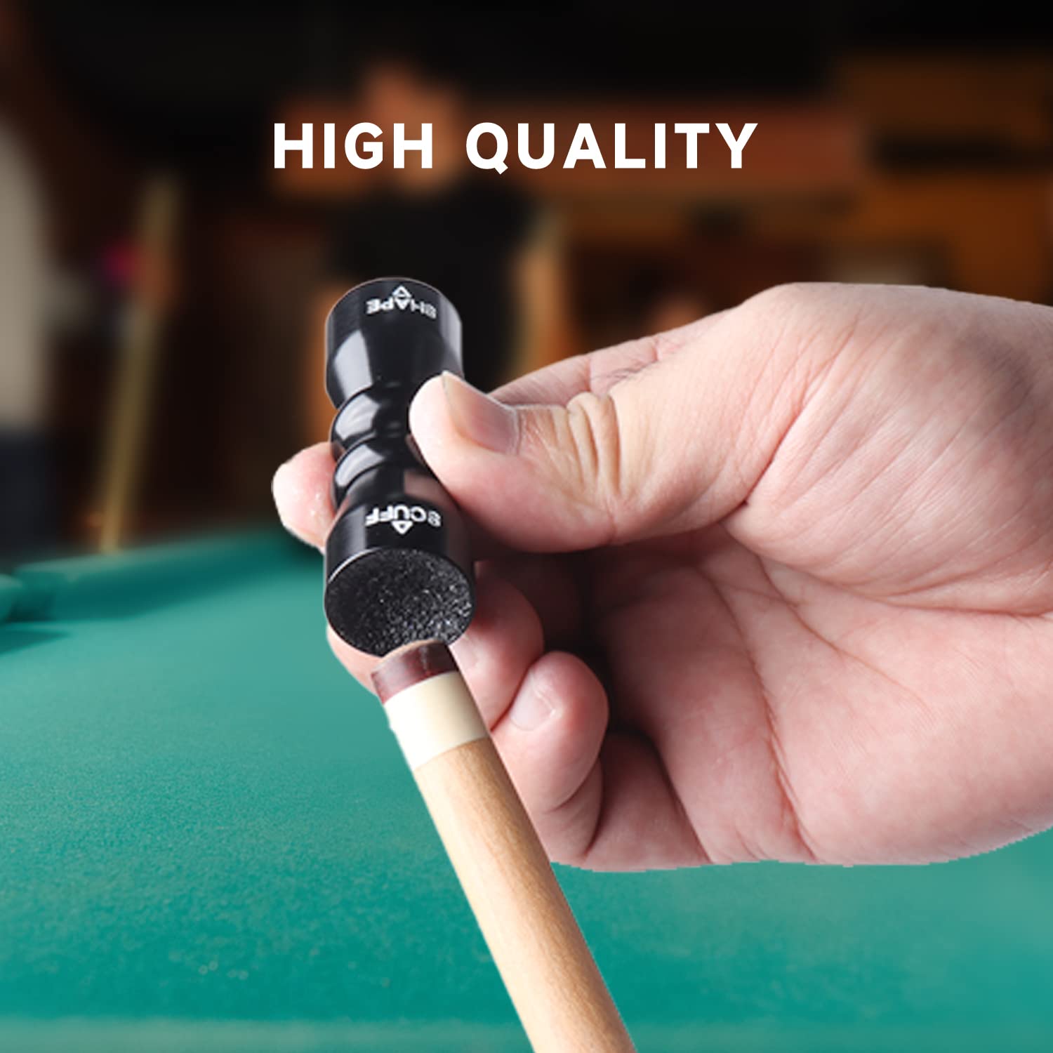 GSE Games & Sports Expert Billiard Pool Cue Tip Tool - Professional Scuffer, Shaper, Aerator & Joint Protector for Pool Cue Maintenance | Perfect for Home Game Rooms & Professional Billiard Accessories