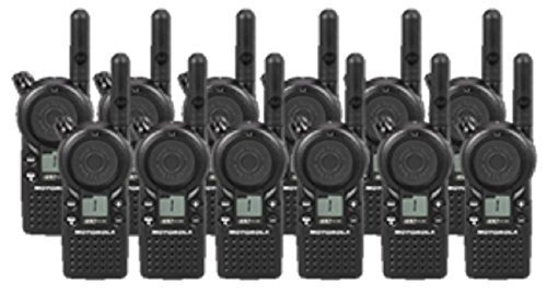 Motorola CLS1110 Two-Way Radios (12 Pack) - Long Range Walkie Talkies for Outdoor Adventures, Construction Sites & Emergency Communication