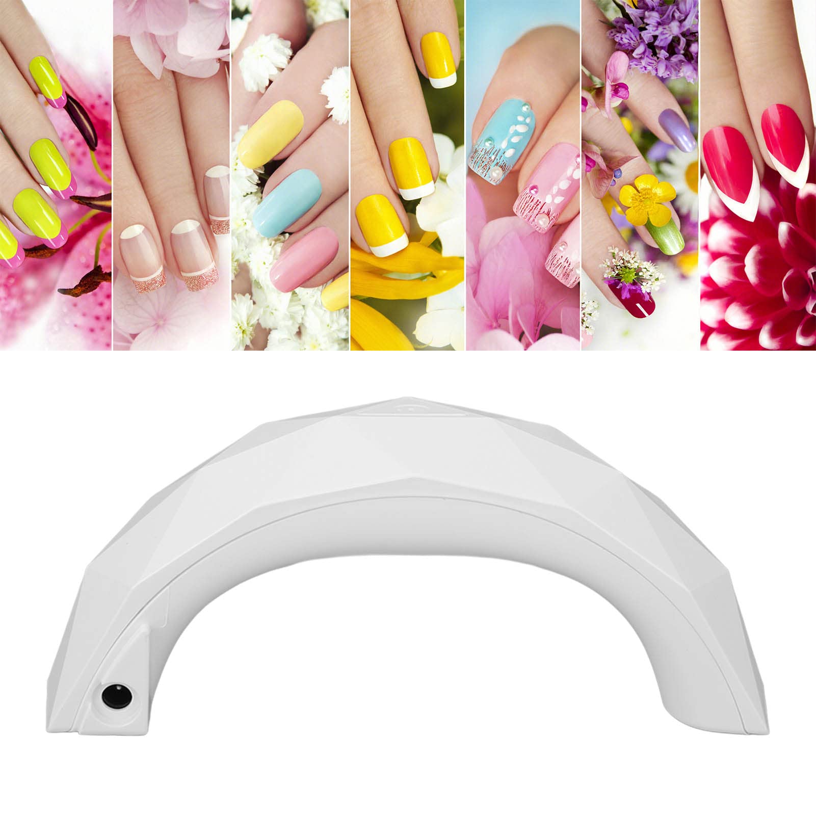 Professional 9W UV LED Nail Lamp - Fast Drying Gel Polish Curing Light for Salon & Home Manicures | Perfect for Gel Nail Polish, Acrylics & Nail Art Designs