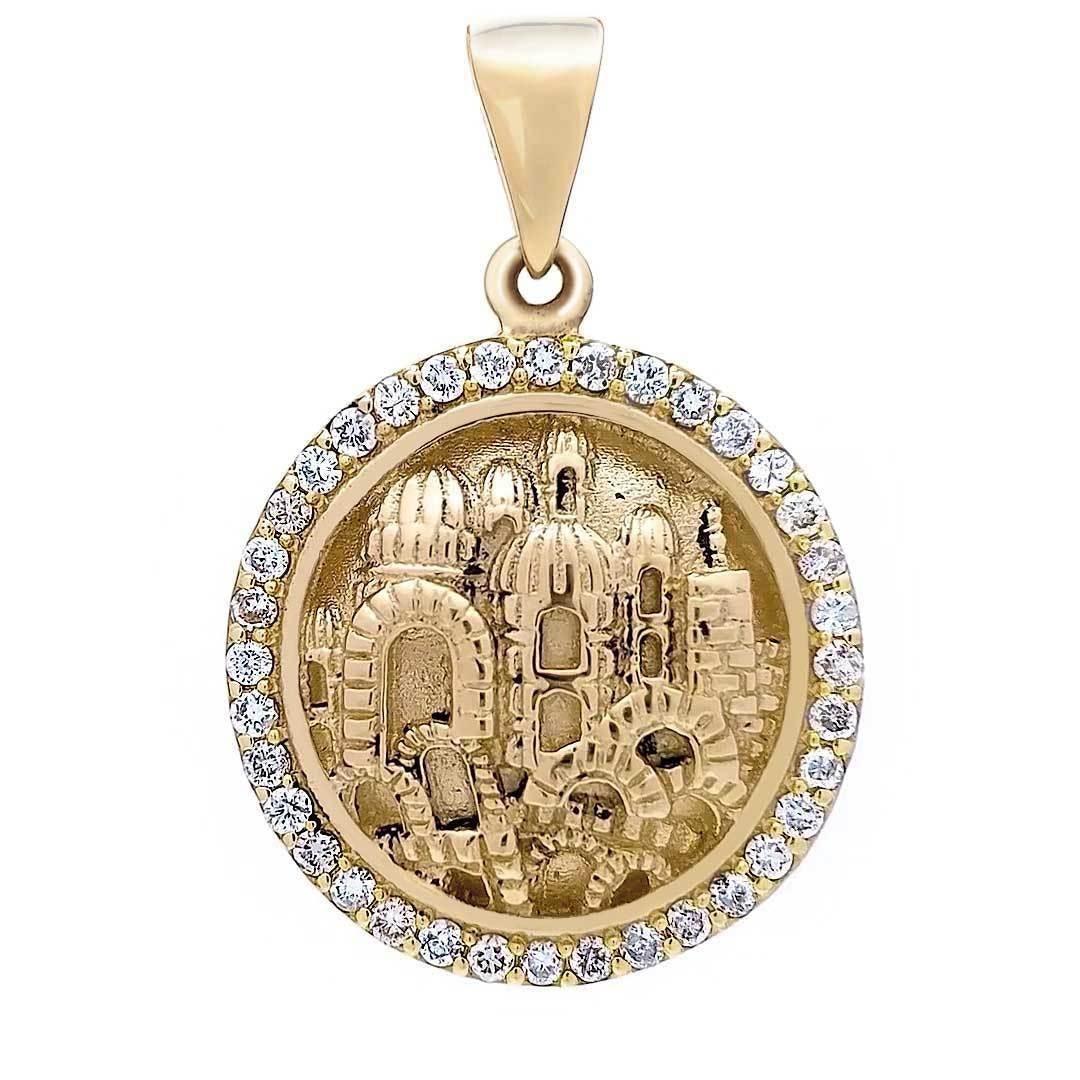 14K Gold Diamond Necklace - Elegant Jerusalem Inspired Jewelry by Anbinder | Perfect for Weddings, Anniversaries & Special Occasions