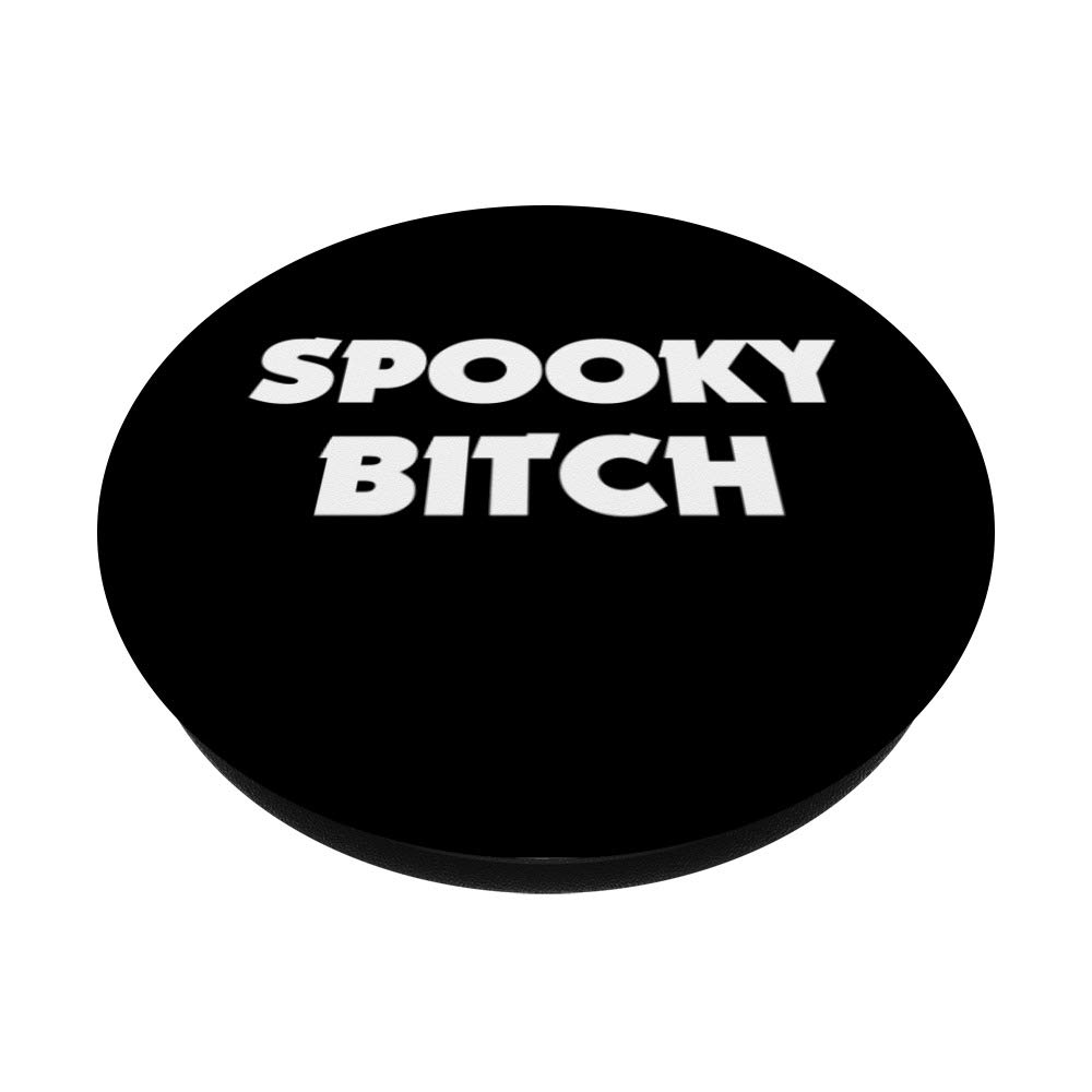 Spooky Bitch PopSockets Phone Grip & Stand - Expandable Phone Holder for iPhone, Samsung, Tablets - Perfect for Halloween, Parties & Everyday Use