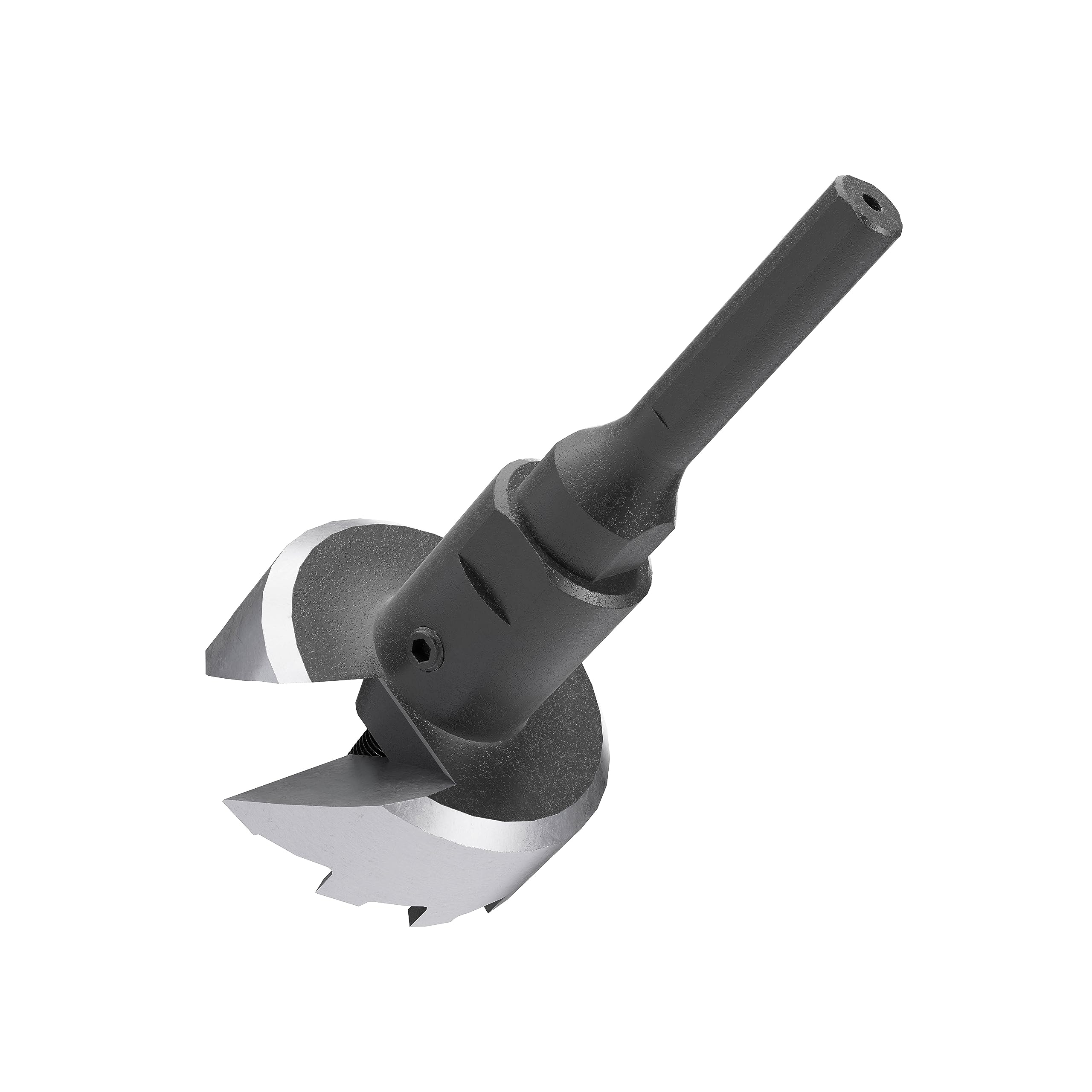 Self-Feed Drill Bit for Woodworking – 2-Cutter 3-Inch Professional Boring Bit with Aggressive Feed Screw Thread – Fast Smooth Drilling for Cabinets, Doors & DIY Projects