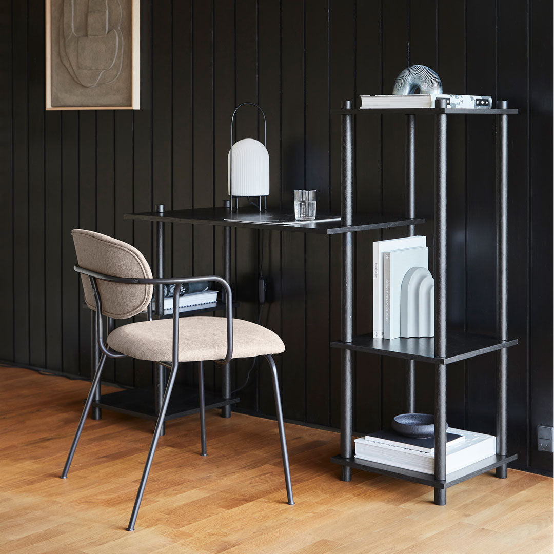 Stackable Dining Chairs Set of 4 - Modern Wooden Frame Kitchen Chairs for Small Spaces - Perfect for Home, Office, Restaurant & Outdoor Use