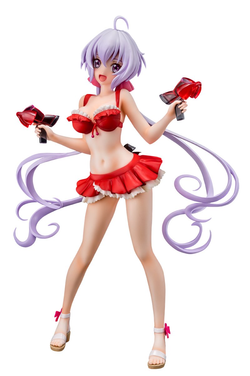 Bellfine Symphogear GX: Chris Yukine Swimsuit Version 1/7 Scale Anime Figure - Perfect for Anime Collectors, Display & Cosplay Inspiration