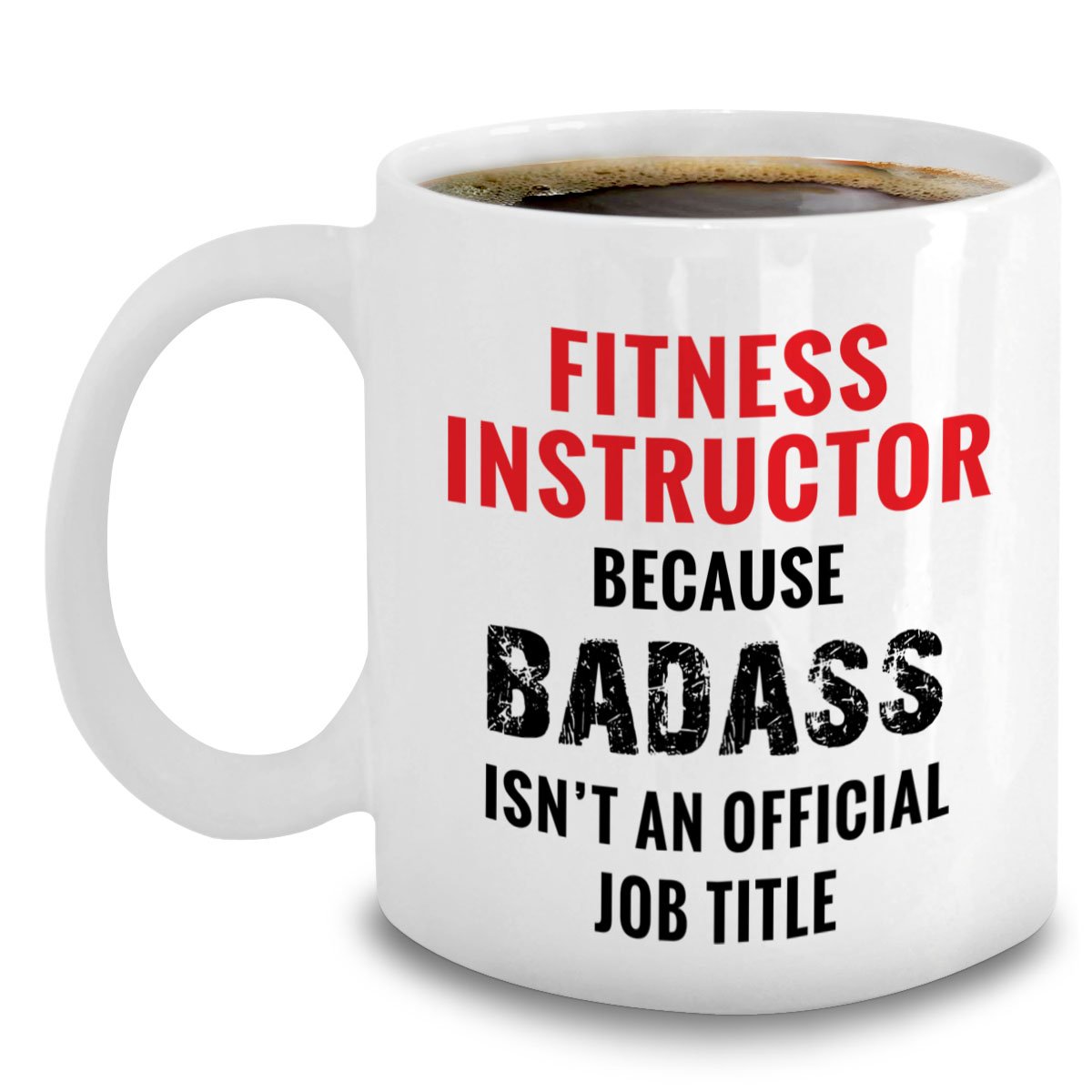 Fitness Instructor Mug - Best Group Fitness Instructor Gift Idea - Personalized Coach Appreciation Present - Perfect for Yoga, Pilates & Zumba Teachers - Great for Birthdays, Holidays & Thank You Gifts