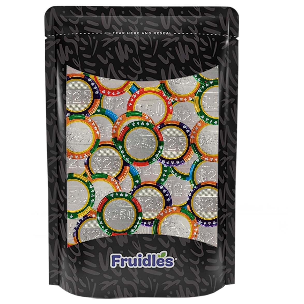 Premium Belgian Milk Chocolate Coins - Kosher Certified, Non-GMO Casino Poker Chips (50-Pack) - Perfect for Poker Nights, Birthday Parties, and Holiday Gift Baskets