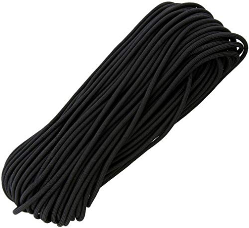 Military Spec Paracord 550 Type III Black RG1164H - Survival Gear, Camping, Hiking & Emergency Preparedness Rope