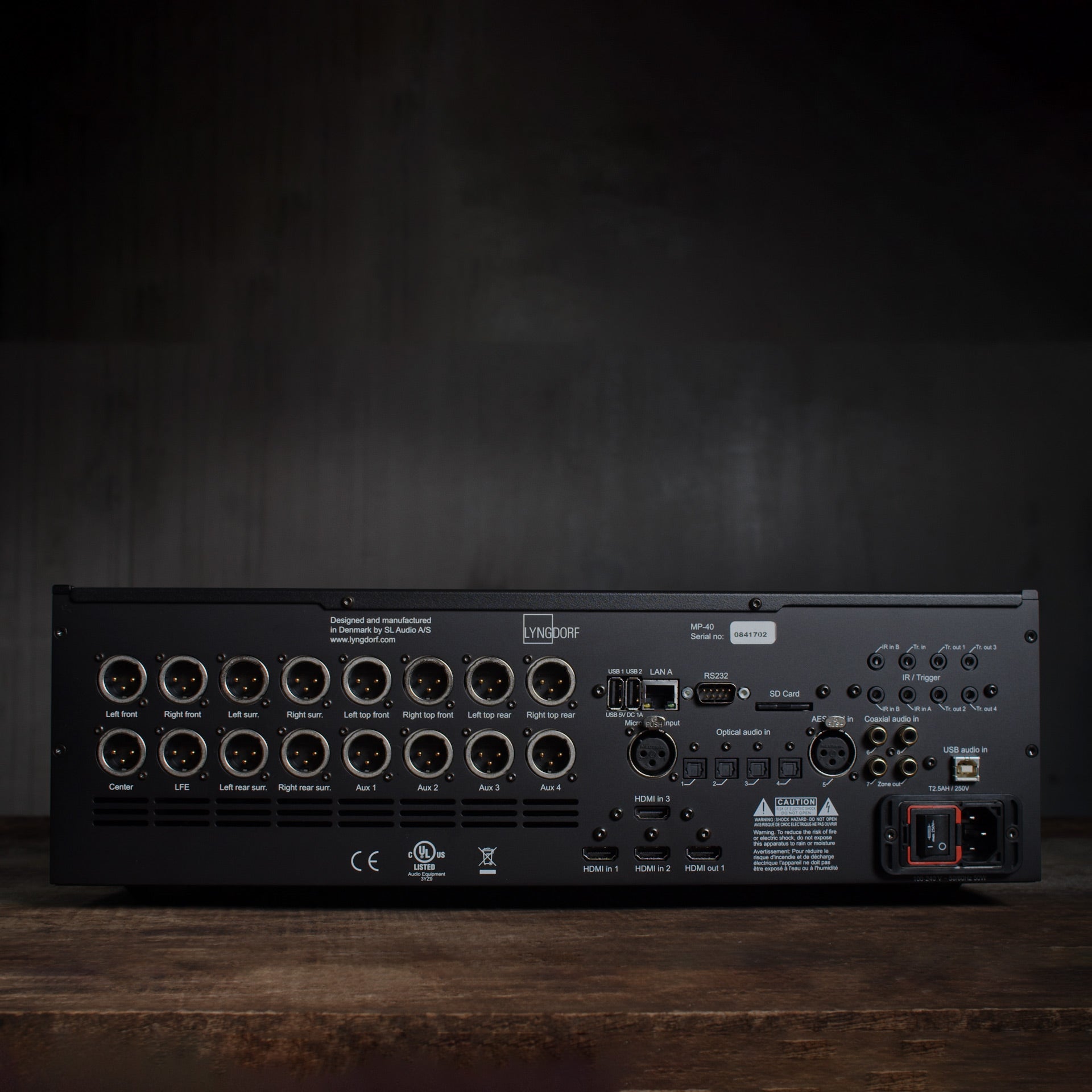Lyngdorf MP-40 16-Channel AV Processor with RoomPerfect Room Correction - Home Theater Audio System for Immersive Movie & Music Experience