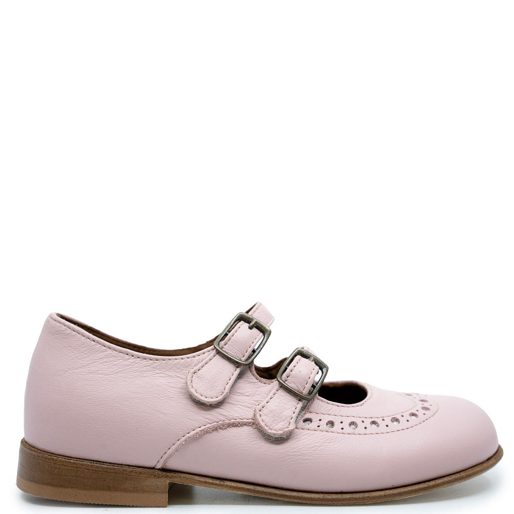 Pepe Rose Wingtip Double Strap Mary Jane Shoes - Vintage Style Women's Dress Pumps for Work, Party & Wedding (Black/White) - Comfortable Heels for Office & Formal Occasions