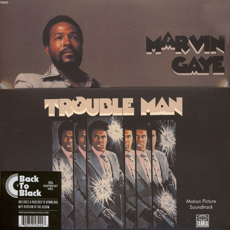 Marvin Gaye Trouble Man Soundtrack Vinyl LP Record - Classic Soul Music for Collectors & Audiophiles - Perfect for Home Listening & Vintage Music Enthusiasts