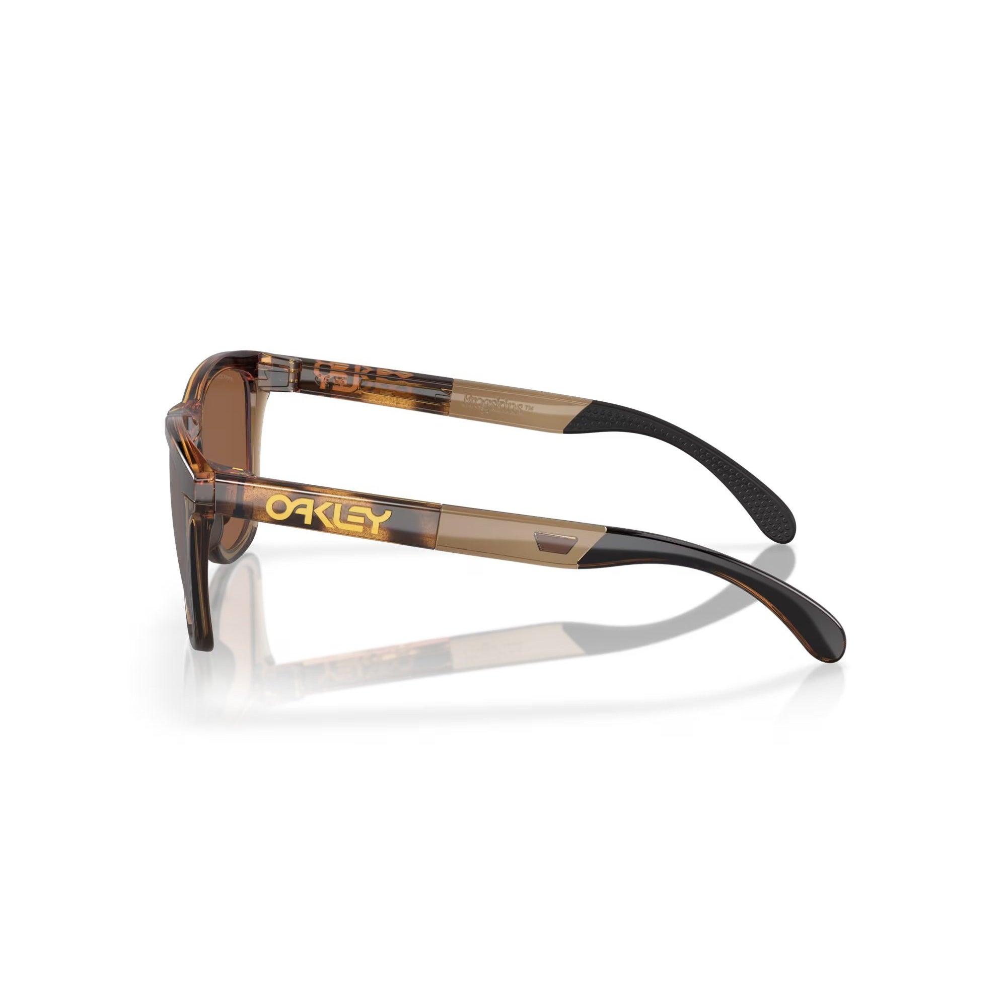 Oakley Frogskins Sunglasses - Brown Tortoise Frame & Brown Smoke Lenses - Stylish & Durable for Outdoor Sports, Driving & Fashion
