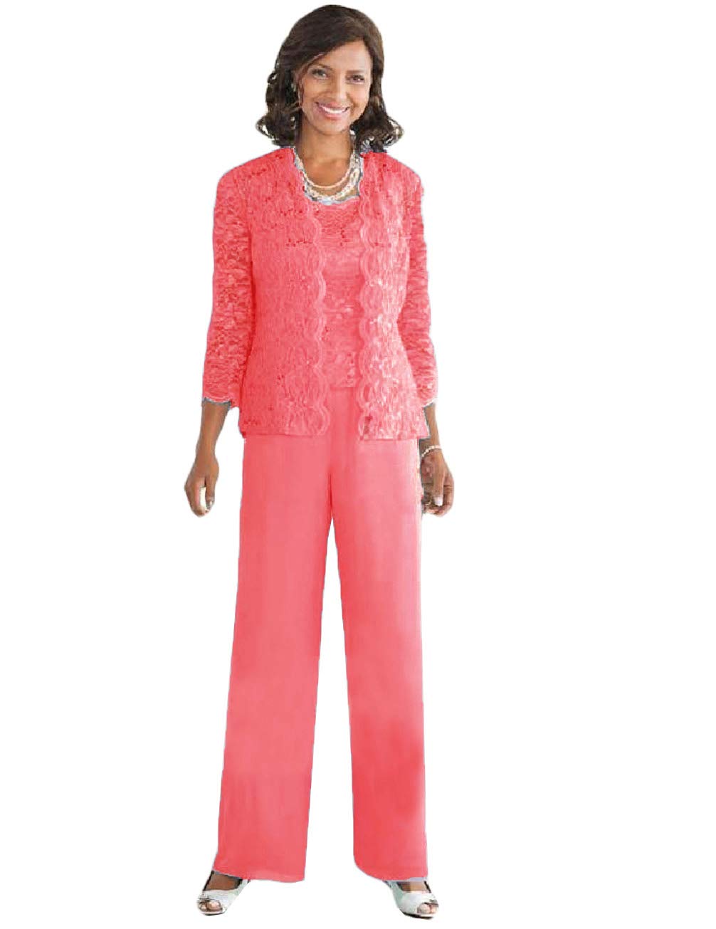 Vintage Lace Mother of The Bride Dress & Pant Suit - Plus Size Women's Formal Evening Gown for Wedding Guest, Party & Special Occasions