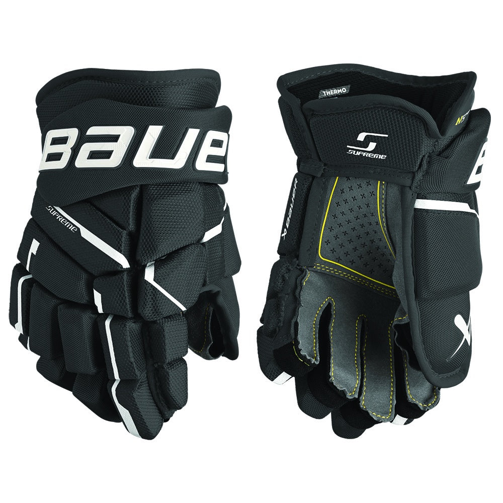 Bauer Supreme M5 Pro Junior Ice Hockey Gloves - Youth Hockey Gloves for Boys & Girls - Protective Gear for Ice Skating & Hockey Practice - Perfect for Games, Training & Winter Sports