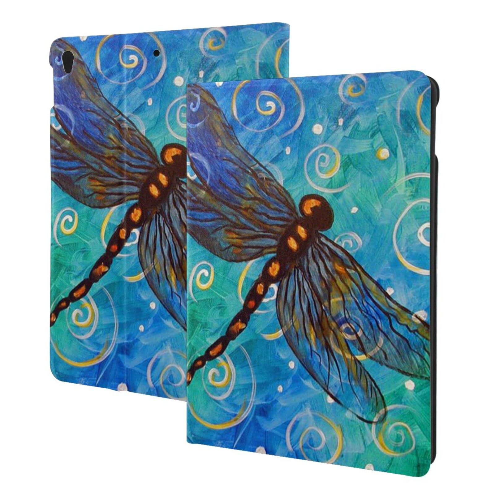 Blue Dragonfly Printed PU Leather Case for iPad Air 3 10.5