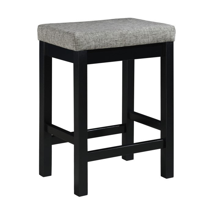 Black Counter Height Dining Table with Built-in USB Charging Ports - Perfect for Modern Kitchens, Breakfast Nooks & Small Space Dining