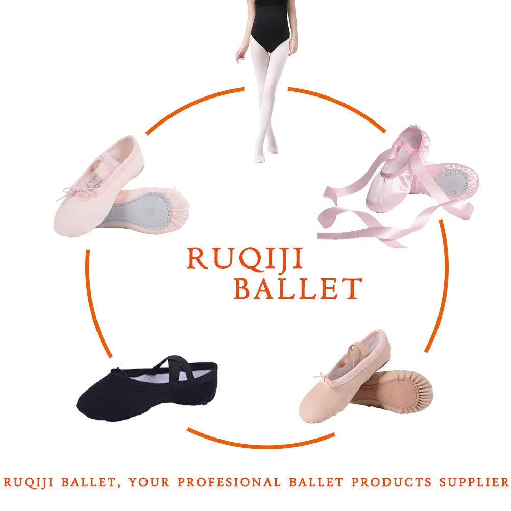 Ruqiji Ultra Soft & Durable Ballet Dance Tights for Girls, Toddlers, Kids - Perfect for Recitals, Practice & Performance