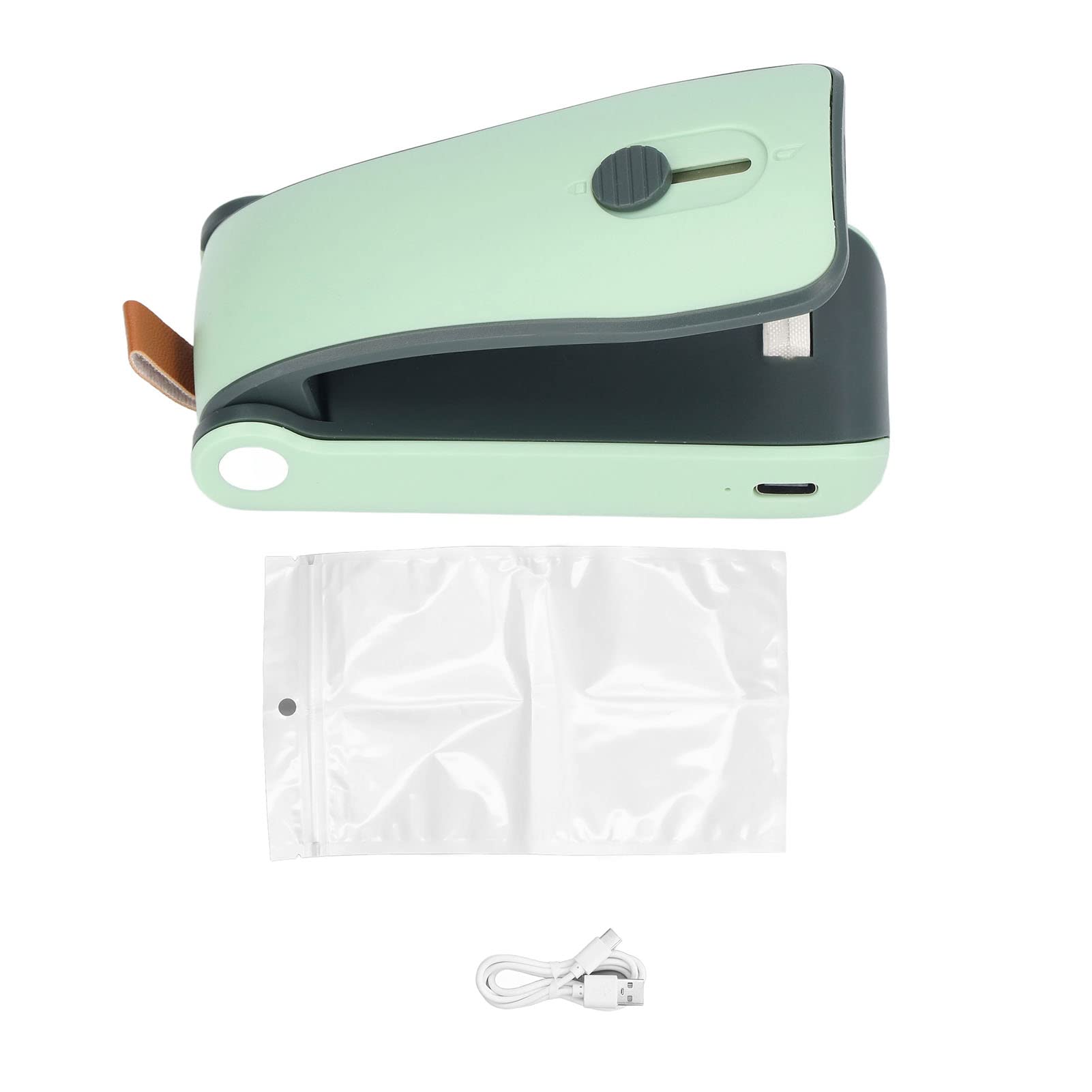 Mini Food Sealer Machine - USB Rechargeable Compact Vacuum Sealer for Home, Kitchen & Travel | Preserve Freshness for Meal Prep, Snacks & Leftovers
