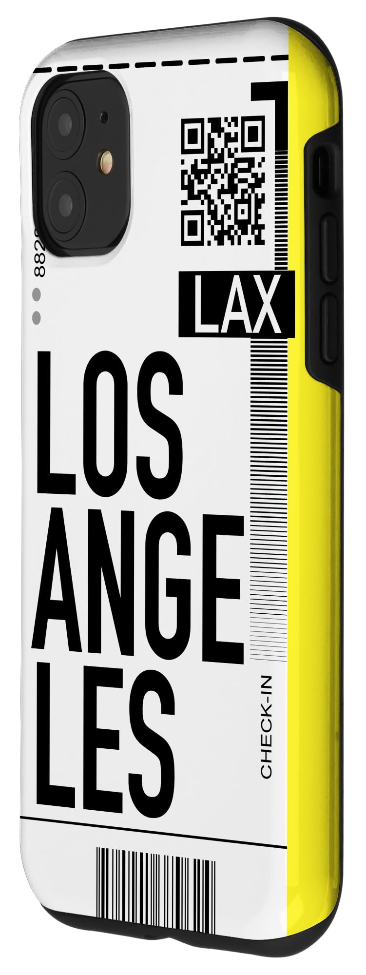 iPhone 11 Phone Case with Los Angeles Boarding Pass Design - Stylish Travel-Themed Protective Cover for Airplane Trips & City Adventures