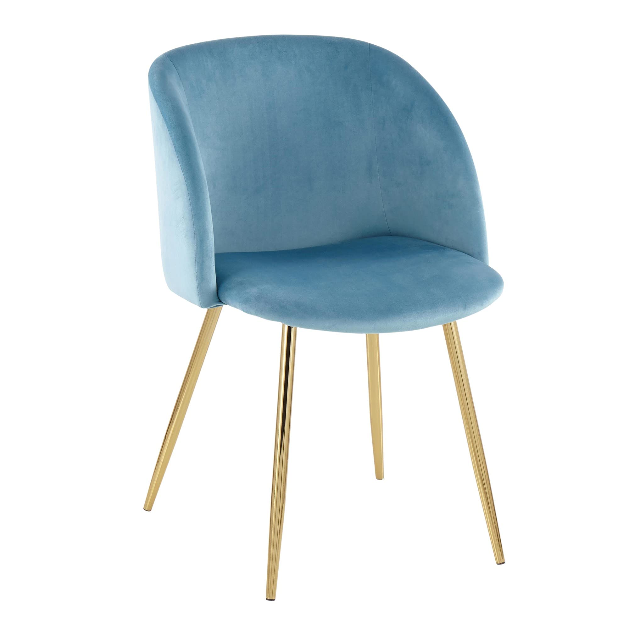 LumiSource Fran Upholstered Dining Chairs Set of 2 - Modern Contemporary Kitchen Chairs for Dining Table | Perfect for Home, Restaurant & Office Use