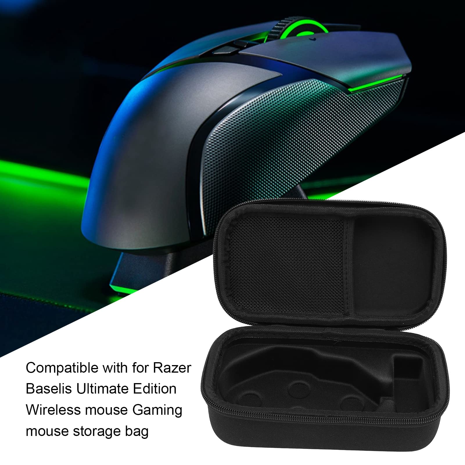 ASHATA Shockproof EVA Hard Shell Gaming Mouse Case - Portable Travel Storage Bag for Computer Mouse | Perfect for Gaming Tournaments, Office Travel & Electronic Accessories Protection