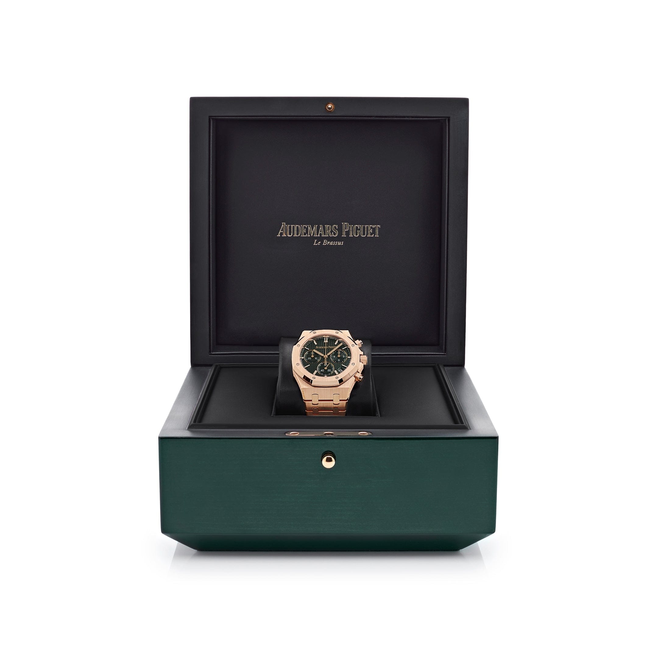 Audemars Piguet Royal Oak 26240OR.OO.1320OR.04 Chronograph '50th Anniversary' Rose Gold Watch with Khaki Green Dial - Luxury Timepiece for Special Occasions & Collectors