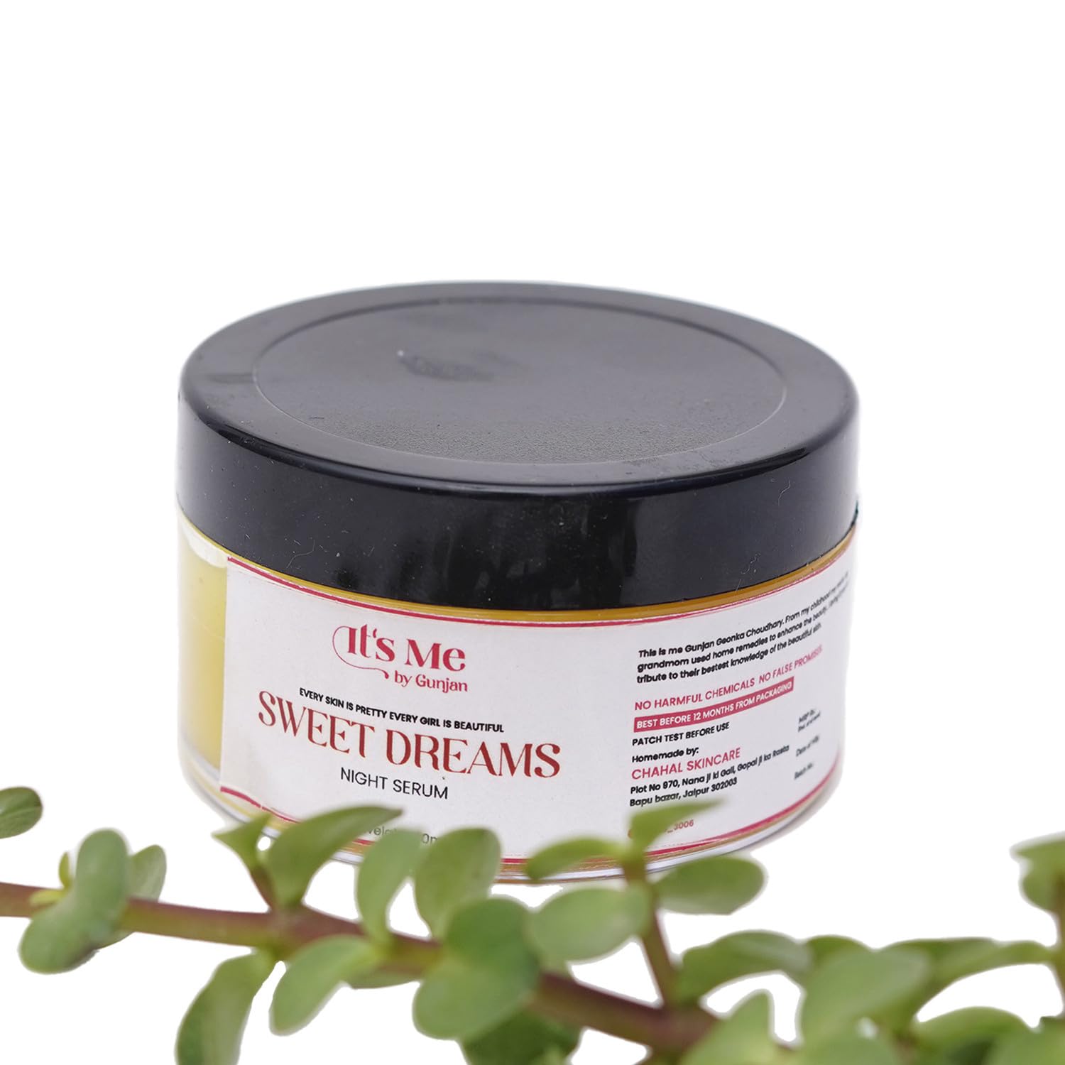 Gunjan Sweet Dreams Natural Skincare Night Face Serum - 50ml | Hydrating & Anti-Aging Night Treatment for Glowing Skin | Perfect for Dry Skin & Nighttime Routine