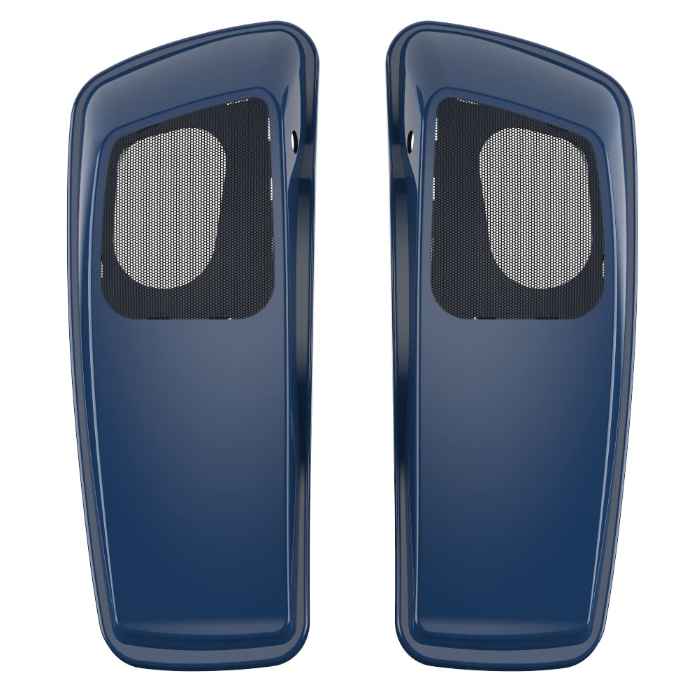 Premium 6X9 Saddlebag Speaker Lids for 2014+ Harley Davidson Touring Bikes - Color Matched Replacement Covers - Perfect for Road Trips & Audio Upgrades