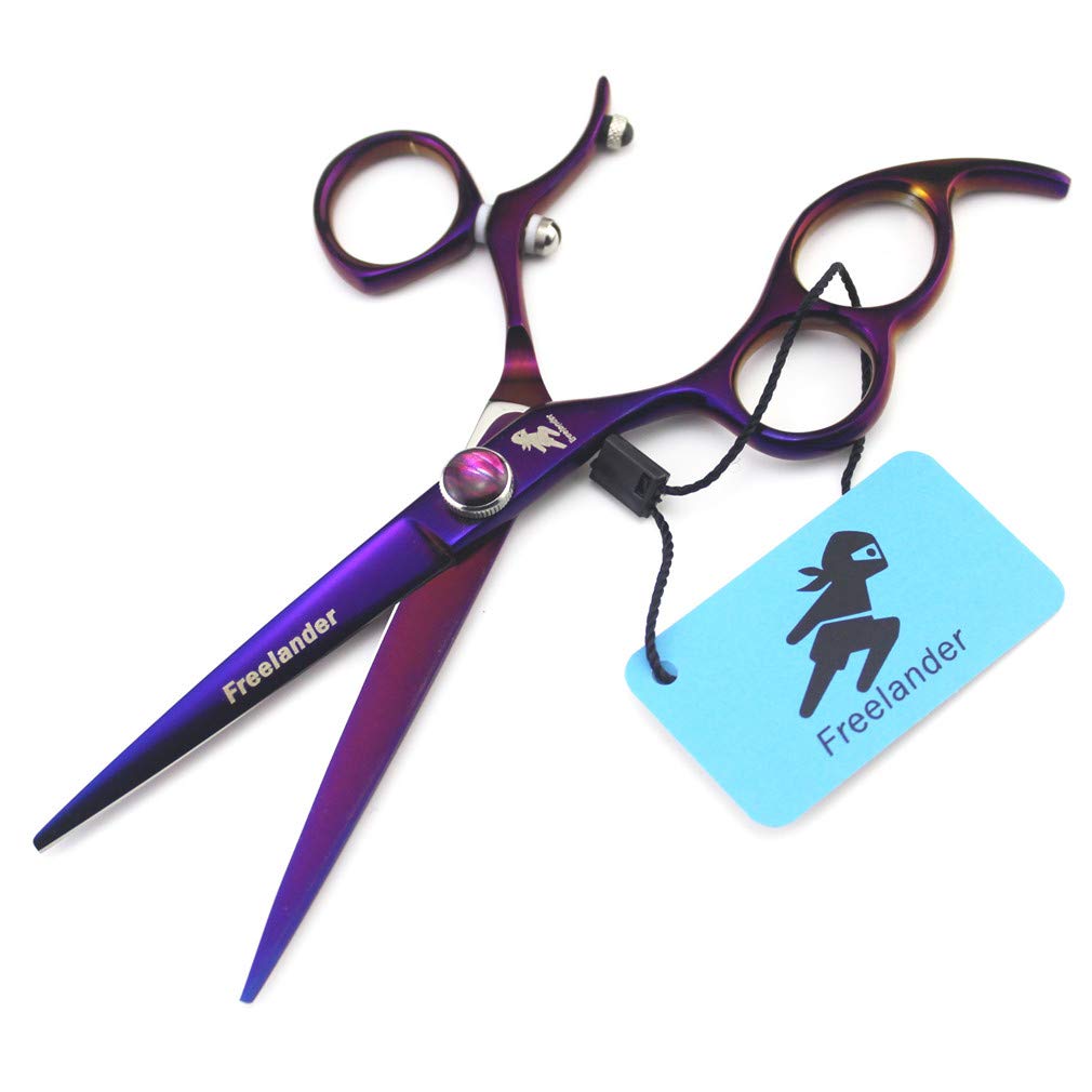 Professional Left-Handed Hairdressing Scissors 6 Inch - 440C Stainless Steel Barber Shears for Hair Cutting, Thinning & Styling - Ultra Sharp Salon Scissors for Home & Professional Use - Perfect for Hairstylists, Barbers & DIY Hair Care