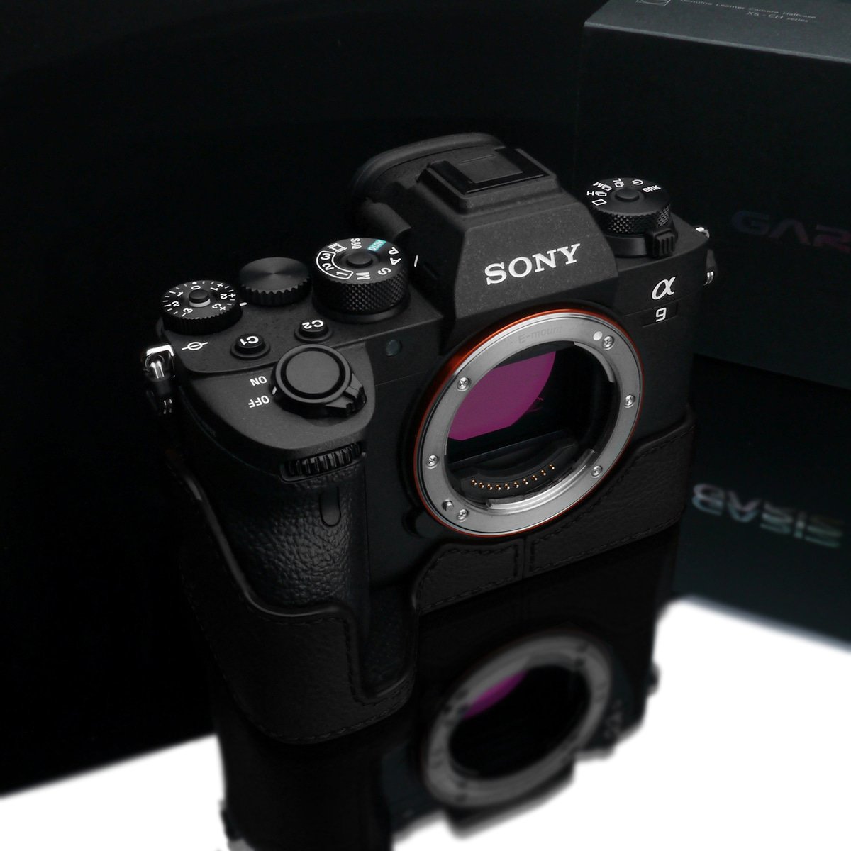 Genuine Leather Half Case for Sony A9II Camera - Gariz Black XS CHA9IIBK | Premium Protection & Style for Professional Photography, Travel & Outdoor Shoots