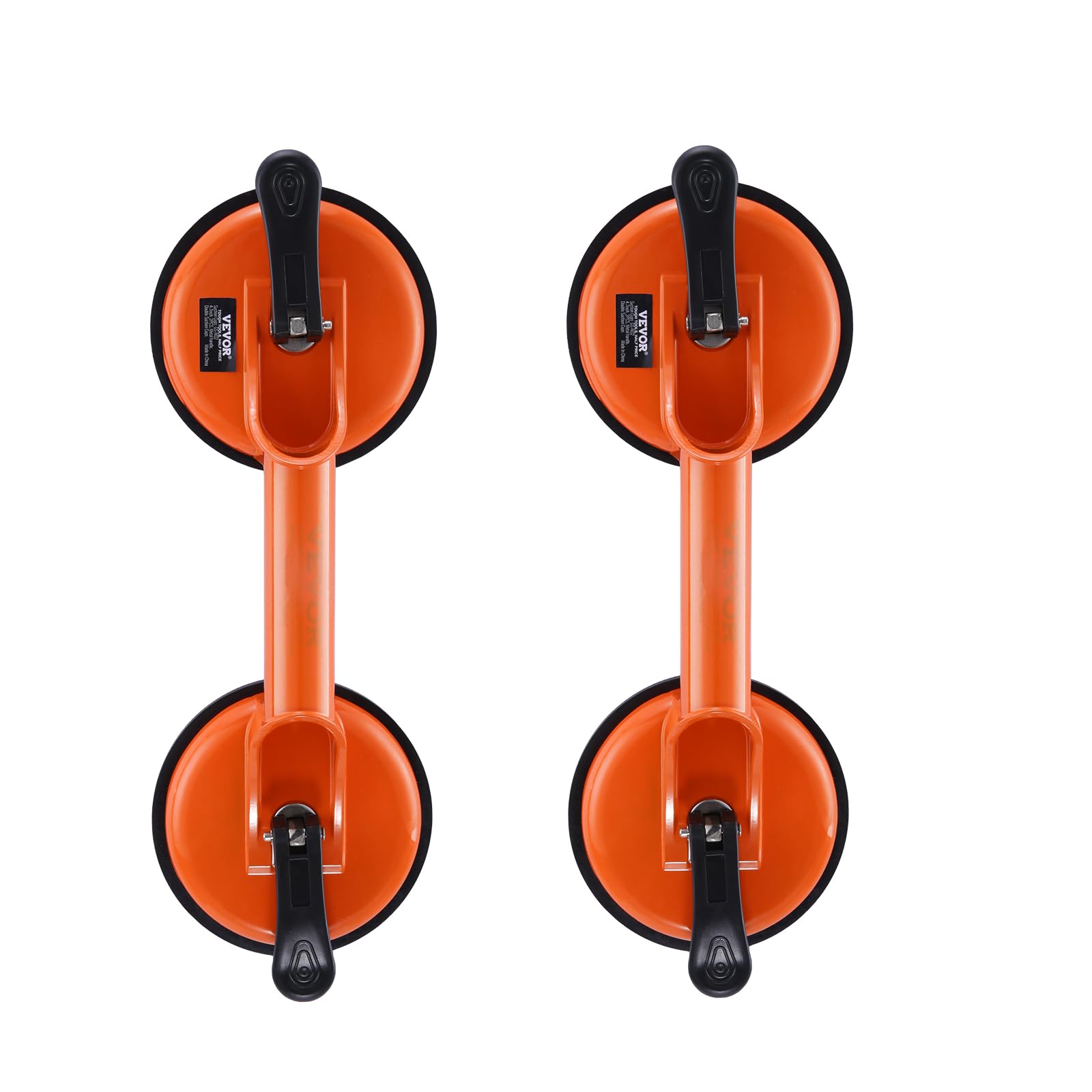 VEVOR NBR Glass Vacuum Lifter - 119mm Diameter, 85-150kg Load Capacity, -20°C to 60°C Operating Temperature - Heavy Duty Suction Cup for Glass, Marble, Tile Installation & Window Replacement