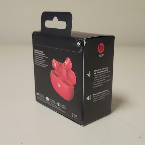 Beats Studio Buds Wireless Bluetooth Earbuds with Active Noise Cancelling - Red (MJ503LL/A) | Perfect for Gym, Commuting & Travel