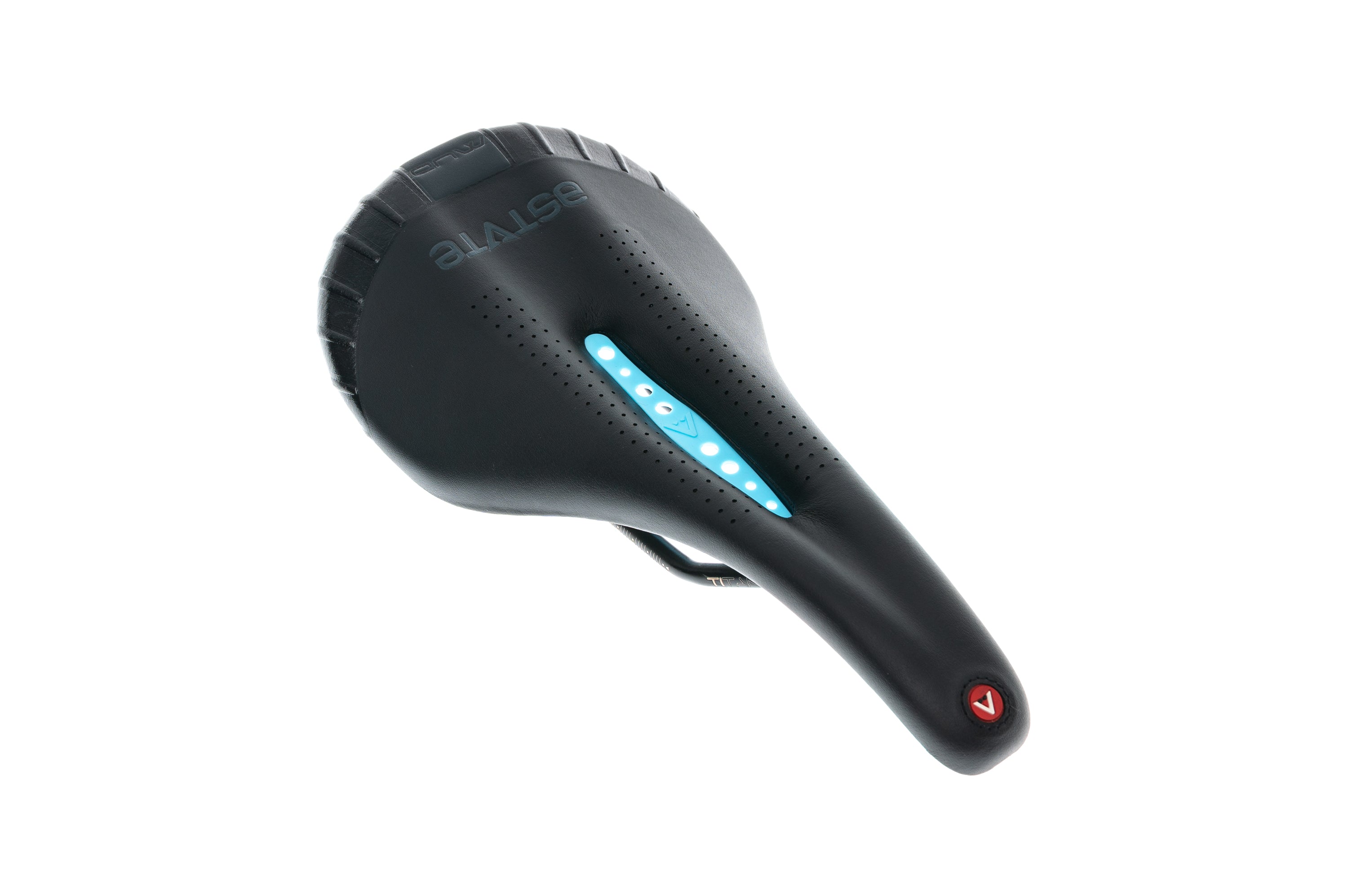 Astute MudLine Saddle 125mm Titan V Rails MTB Bike Saddle - Lightweight Comfortable Cycling Seat for Mountain Biking & Road Bikes (Black/Blue) - Perfect for Trail Riding, Commuting & Long Distance Cycling