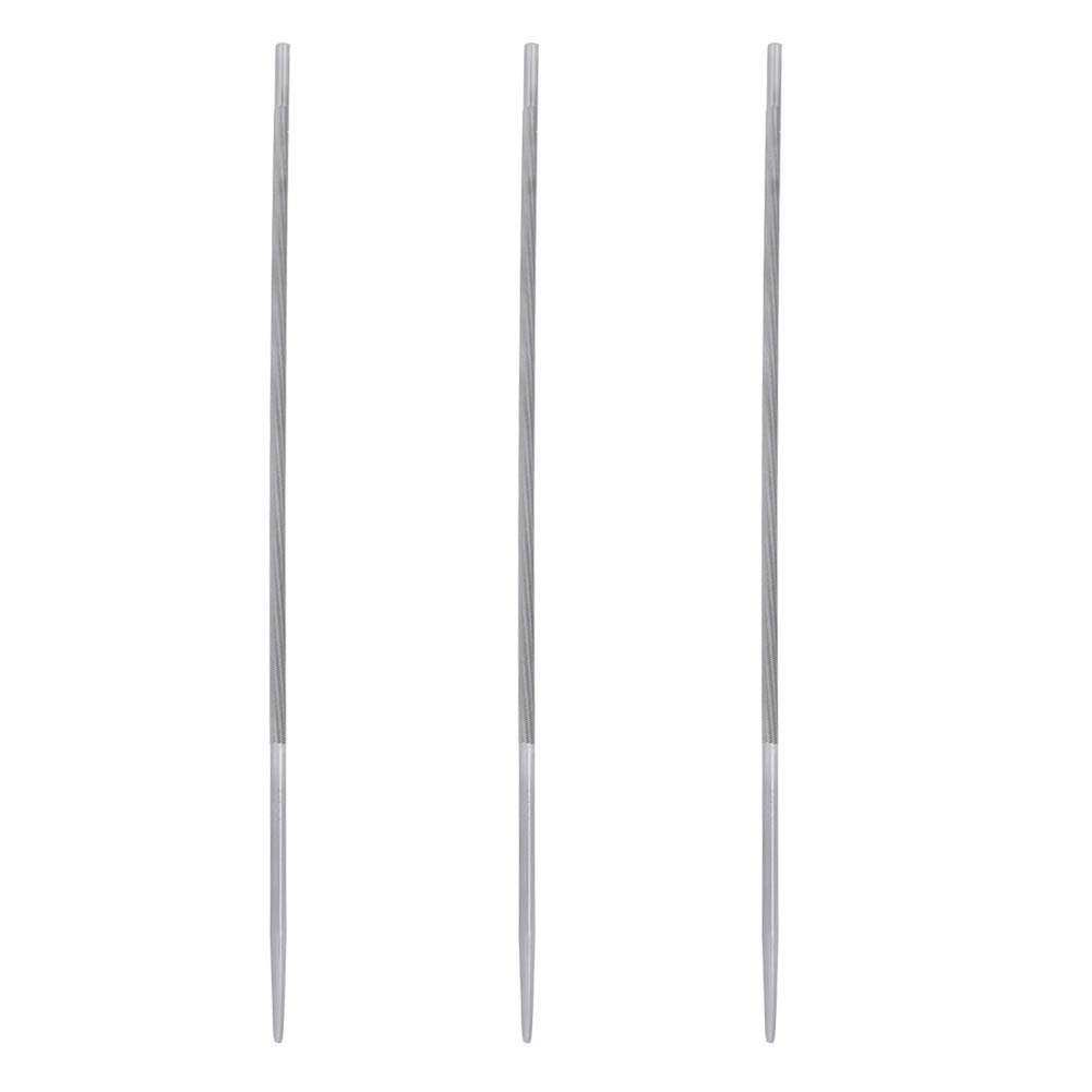 Yosoo 3-Piece Round Chainsaw Chain Sharpening File Set - 4mm/5/32in Steel Files for Lawn Mowers, Trimmers & Chainsaws - Perfect for DIY Garden Tool Maintenance & Professional Wood Cutting