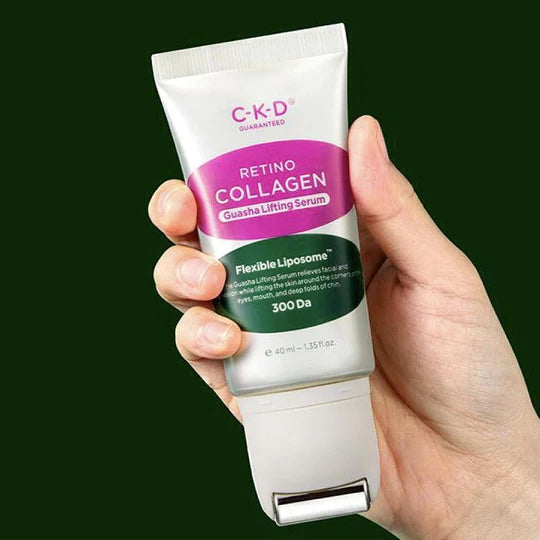 CKD Retinol Collagen Small Molecule 300 Gua Sha Lifting Serum 40ml - Anti-Aging Face Treatment for Wrinkles & Fine Lines | Perfect for Night Skincare Routine & Facial Massage