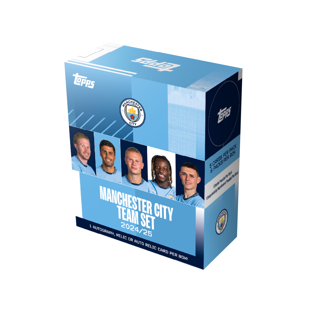 Official Topps Manchester City 2024/25 Team Soccer Trading Cards - Perfect for Collectors, Fans & Fantasy League Players