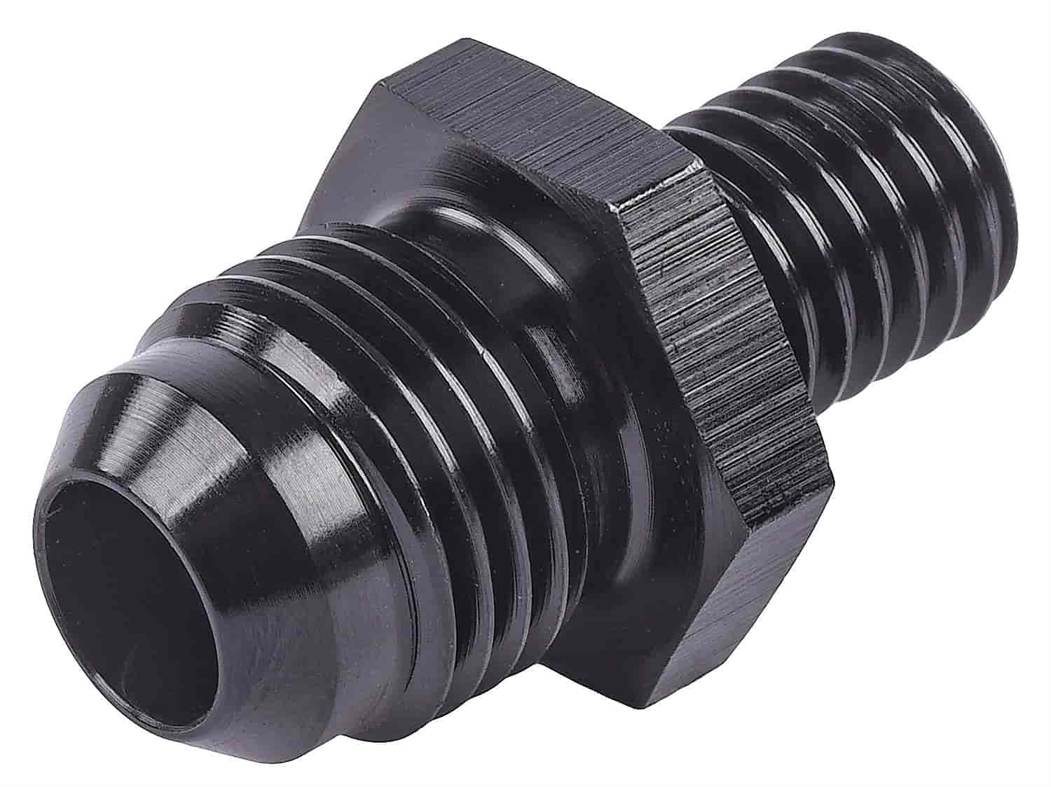 JEGS 101311 AN to Metric Adapter Fitting -6 AN Male to 10mm x 1.50 Male Straight | High Performance Fuel & Oil Line Connector | Perfect for Automotive, Racing & Marine Applications