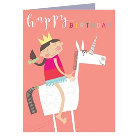 Sparkling Unicorn Birthday Card - Magical Greeting Card for Kids & Girls - Perfect for Birthdays, Parties & Special Occasions