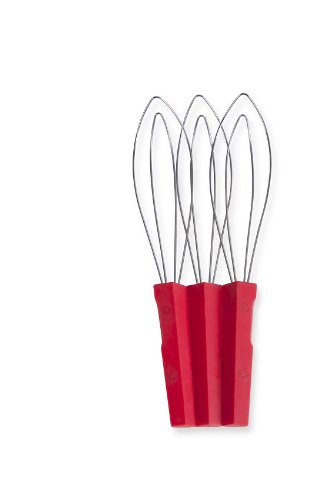 Umbra Whiz Whisk - Red Kitchen Hand Mixer for Baking, Cooking & Whipping Cream | Perfect for Home Chefs & Professional Bakers