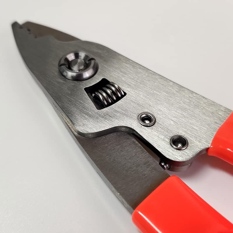 MTW High Precision Fiber Optic Cleaver & Stripper Tool Kit - 3 Hole Stripper, Stainless Steel Construction for Fiber Optic Cable Splicing & Network Installation