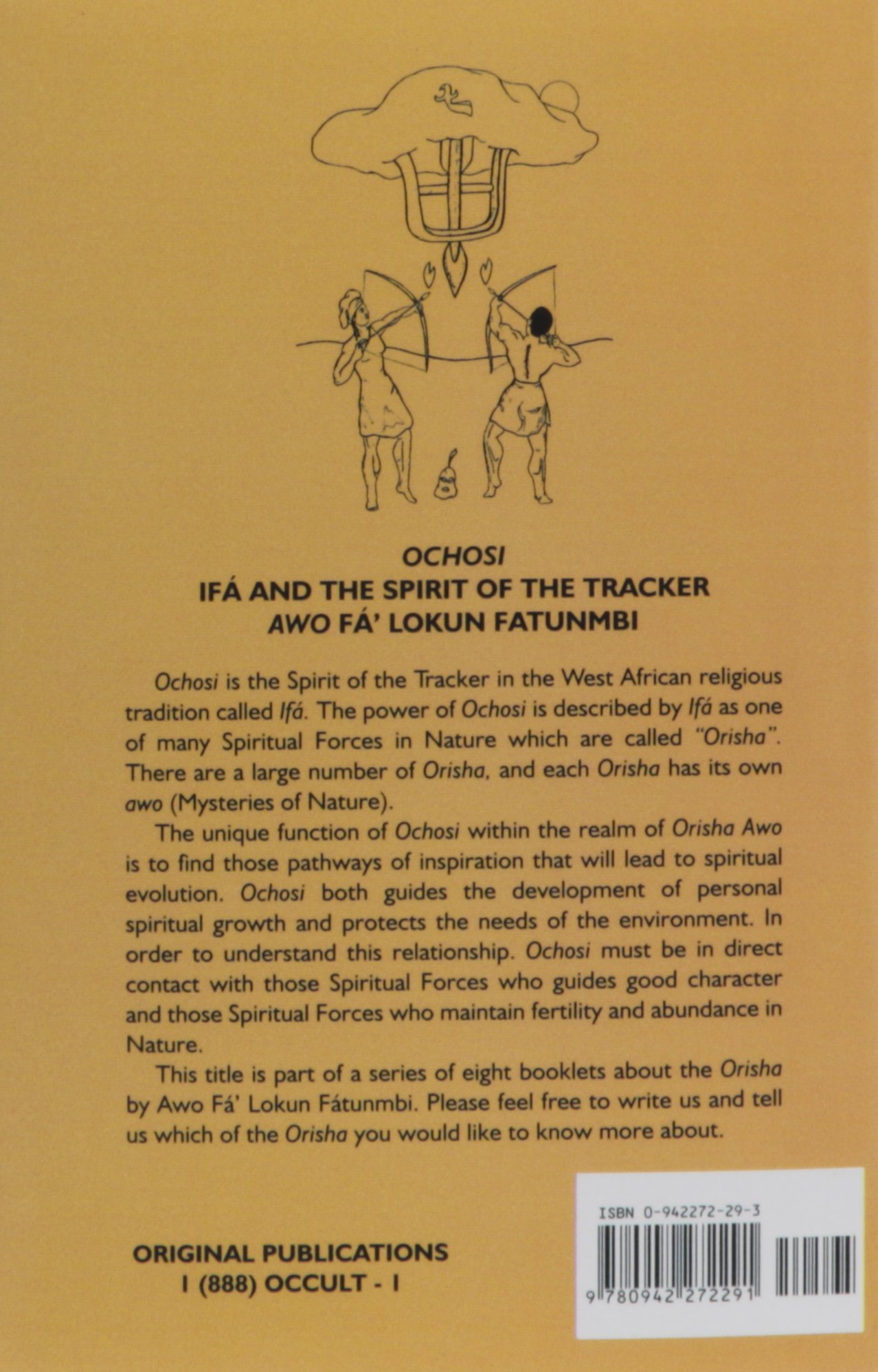 Ochosi: Ifá and the Spirit of the Tracker - Yoruba Orisha Hunting Deity Statue for Spiritual Altars, African Traditional Religion, and Santería Practices
