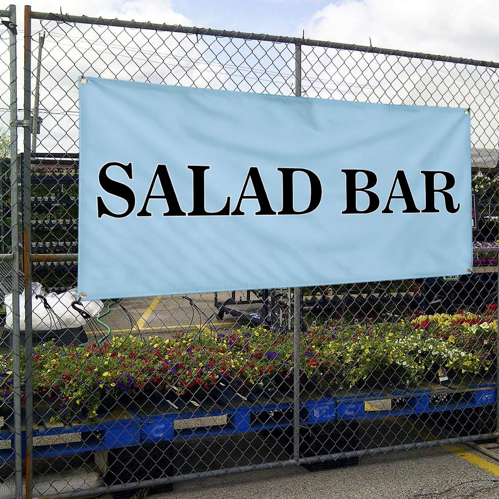 Vinyl Banner 16x40 Inches - Weatherproof Outdoor Advertising for Restaurants & Food