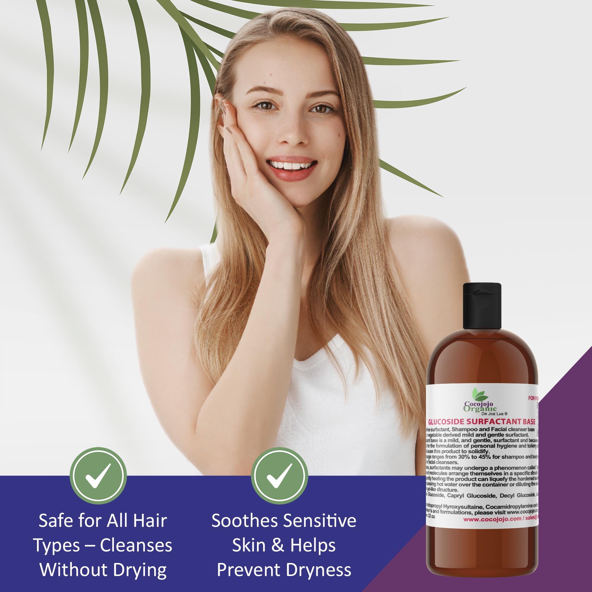 **Plant-Derived Glucoside Surfactant Base - All-in-One Natural Gentle Mild Rich Foaming Cleanser - Lauryl Decyl Coco Capryl Caprylyl Cosmetic Liquid for Hand Soap & Body Wash - 1 Gallon (Pack of 1) - Perfect for Sensitive Skin & Eco-Friendly Home Care**
