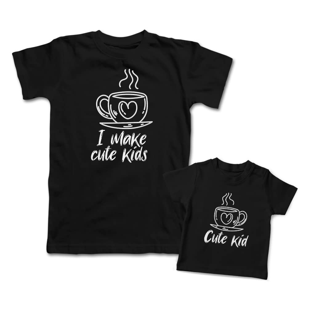 Mommy and Me Matching Outfits for Mother's Day - Cute Cotton Coffee Cup Design for Kids & Adults | Perfect for Family Photos, Gifts & Special Occasions