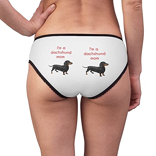 Funny Dachshund Mom Underwear for Women - Cotton Briefs & Comfortable Panties - Perfect for Gifts, Loungewear & Dog Lover Apparel