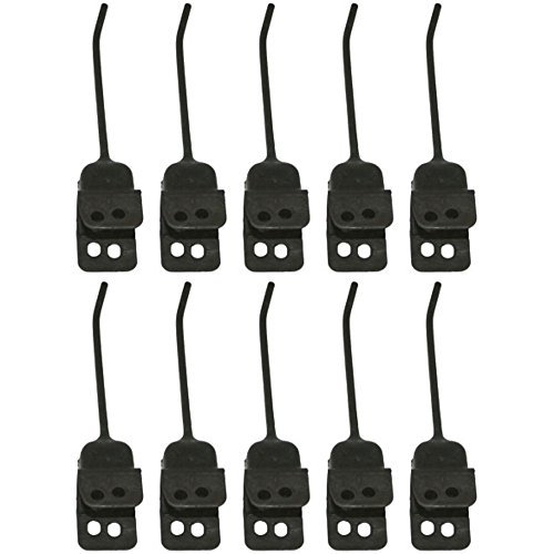 Heavy Duty Hay Rake 260 Teeth Set of 10 - Fits Ford & New Holland Tractors - Right Hand Rubber Mounted Teeth for Hay Baling and Field Maintenance