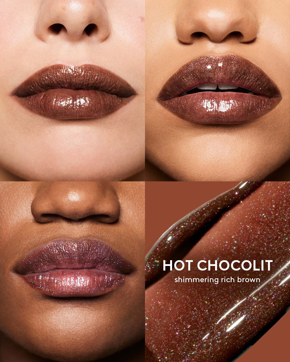 Gloss Bomb Stix High Shine Lip Gloss Stick - Shimmering Hot Chocolate Flavor for Luscious Lips | Perfect for Everyday Wear, Date Nights & Special Occasions
